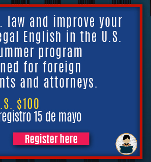 Programa de Verano 'U.S. Law in Action' (Registro)